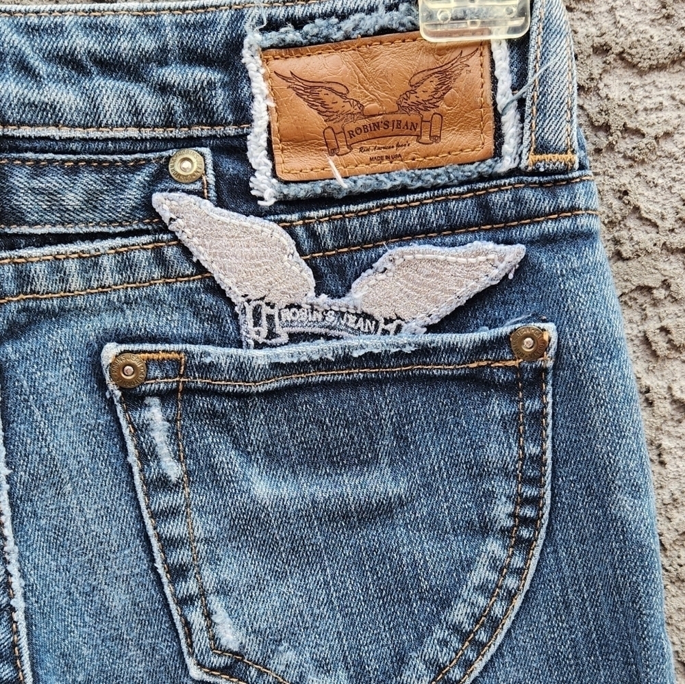 Robins Jean Straight Fit Dark Blue Denim - Picture 10 of 16